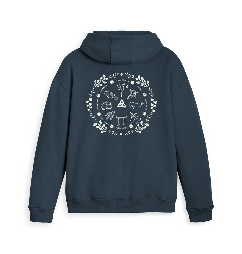 Navy Zip hoody Back