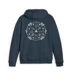Navy Zip hoody Back
