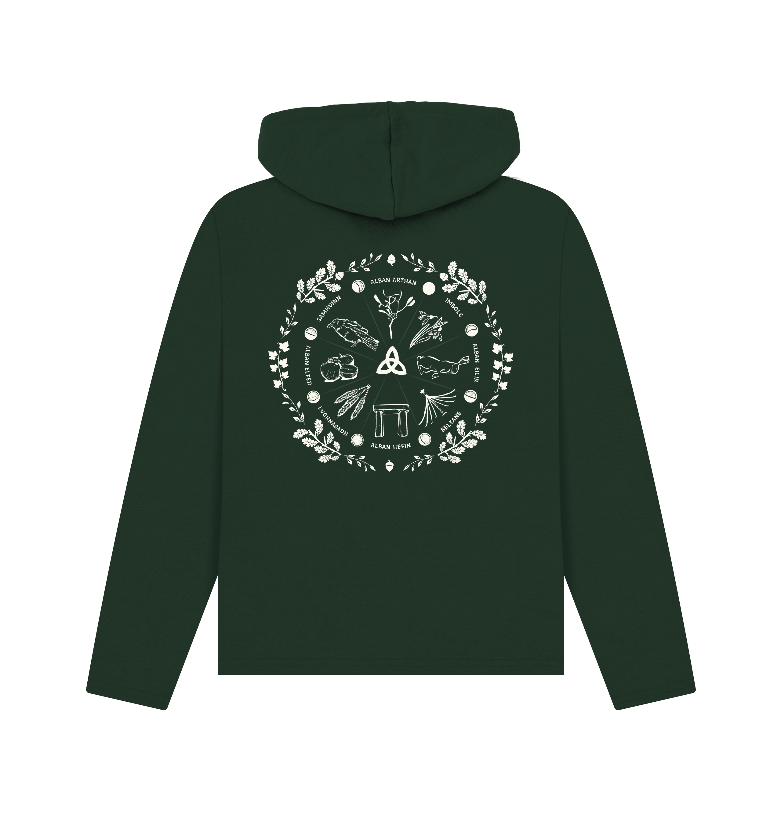 Evergreen Printed Hoody Back