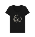 Black Printed T-shirt Front