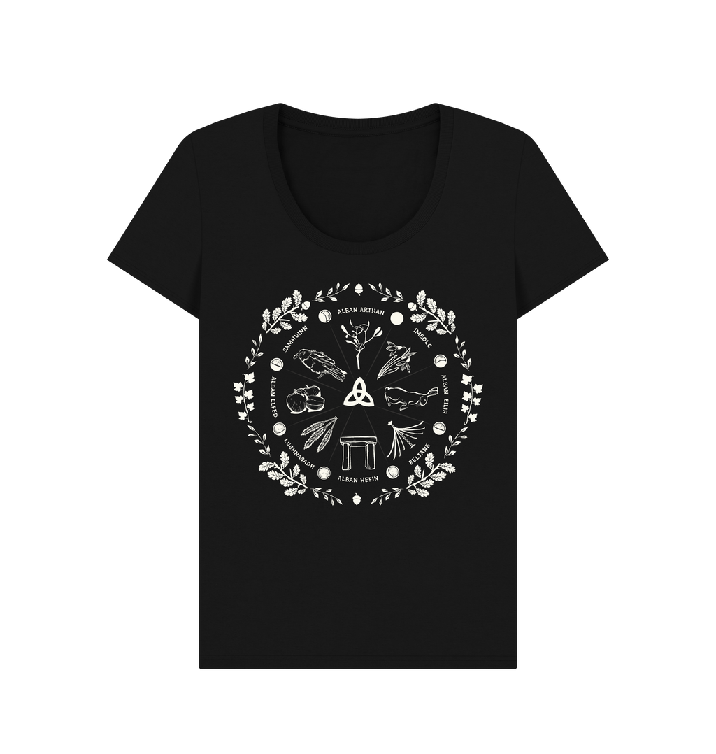 Black Printed T-shirt Front