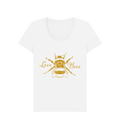 White Printed T-shirt Front