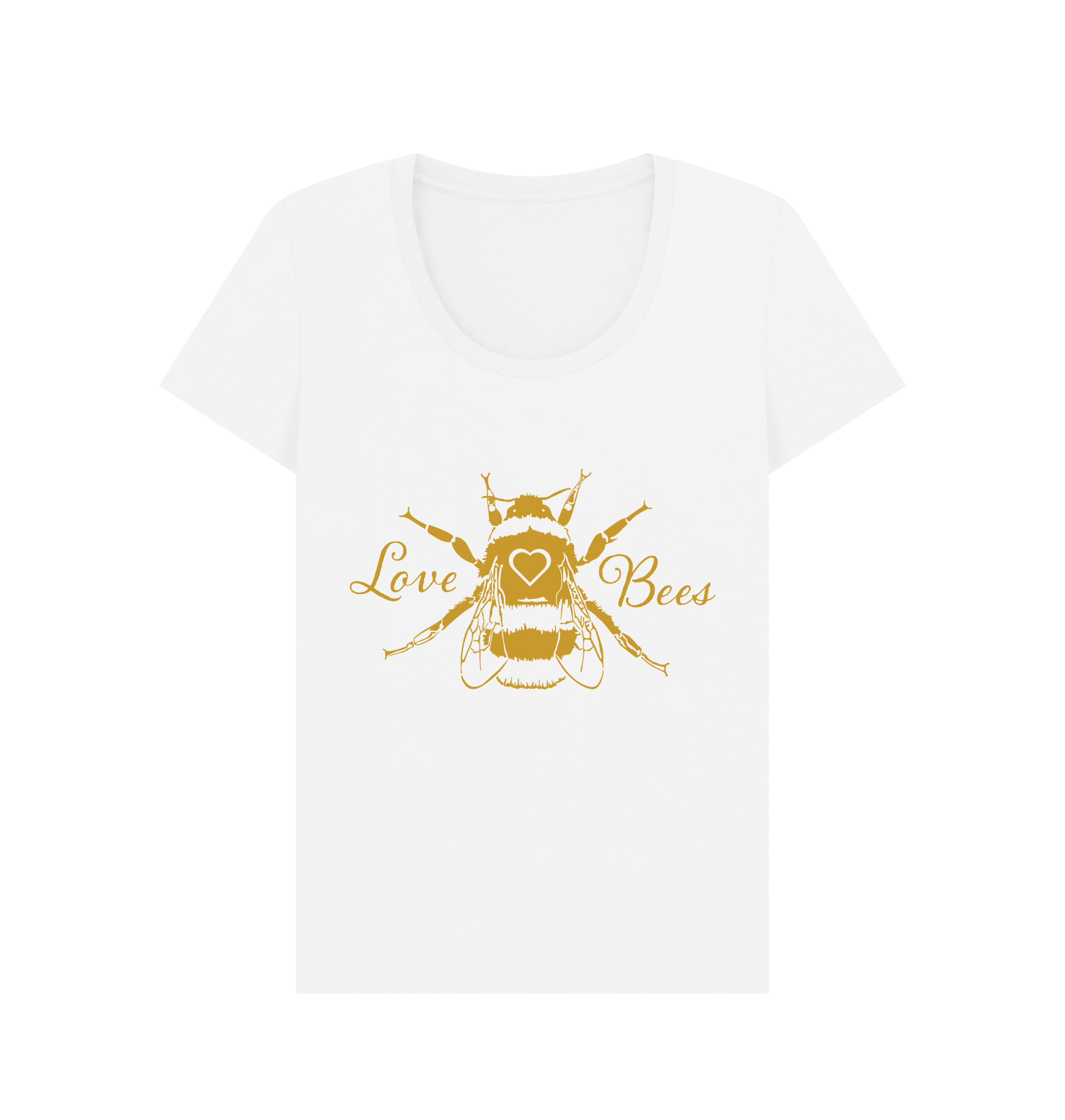 White Printed T-shirt Front