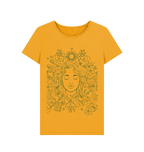 Mustard Printed T-shirt Front