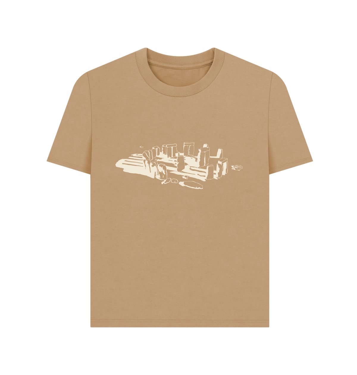 Sand Printed T-shirt Front