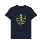 Navy Blue Printed T-shirt Front