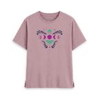 Mauve Printed T-shirt Front