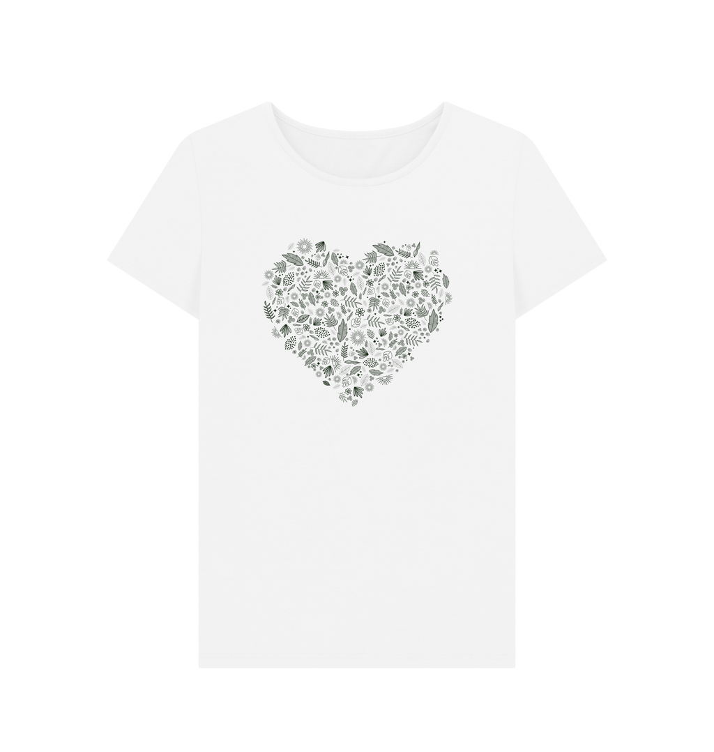 White Printed T-shirt Front