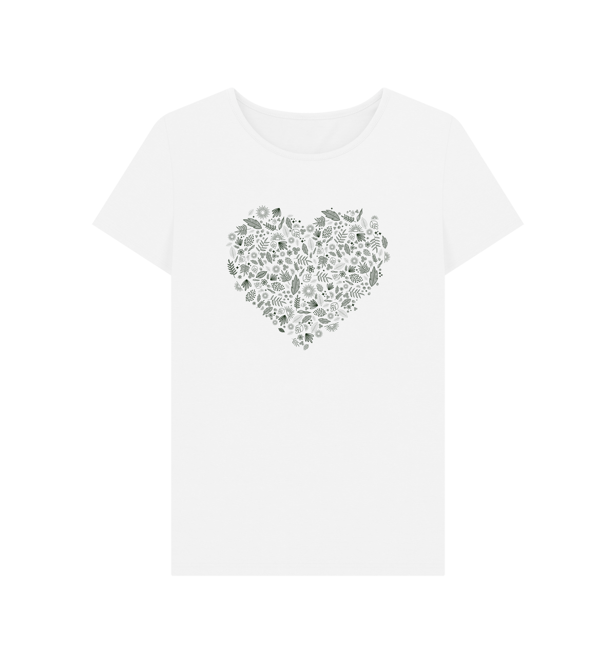 White Printed T-shirt Front