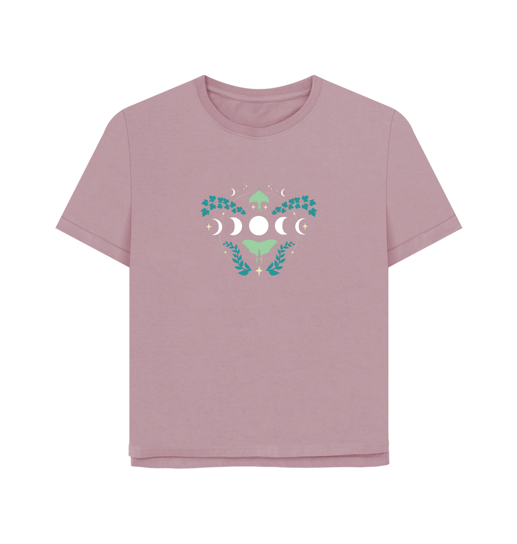 Mauve Printed T-shirt Front