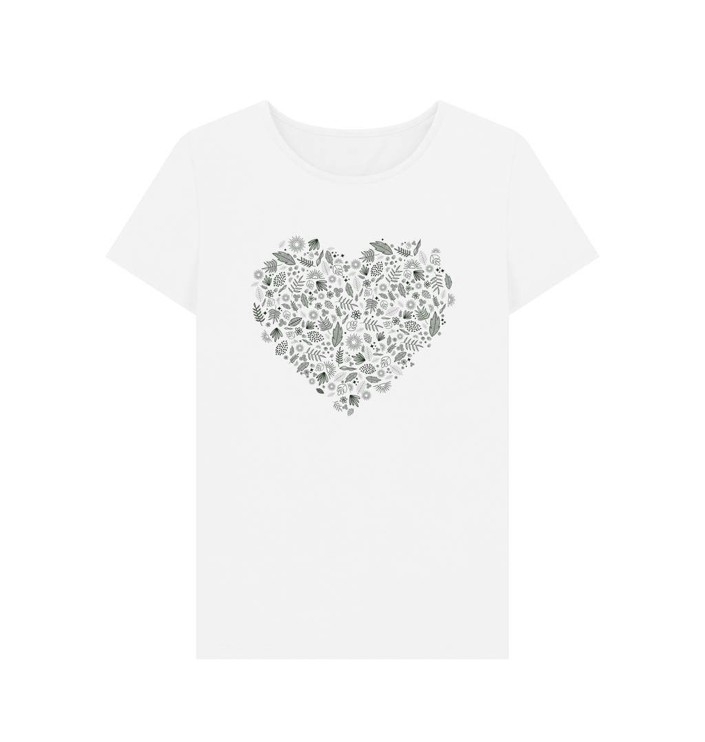 White Printed T-shirt Front