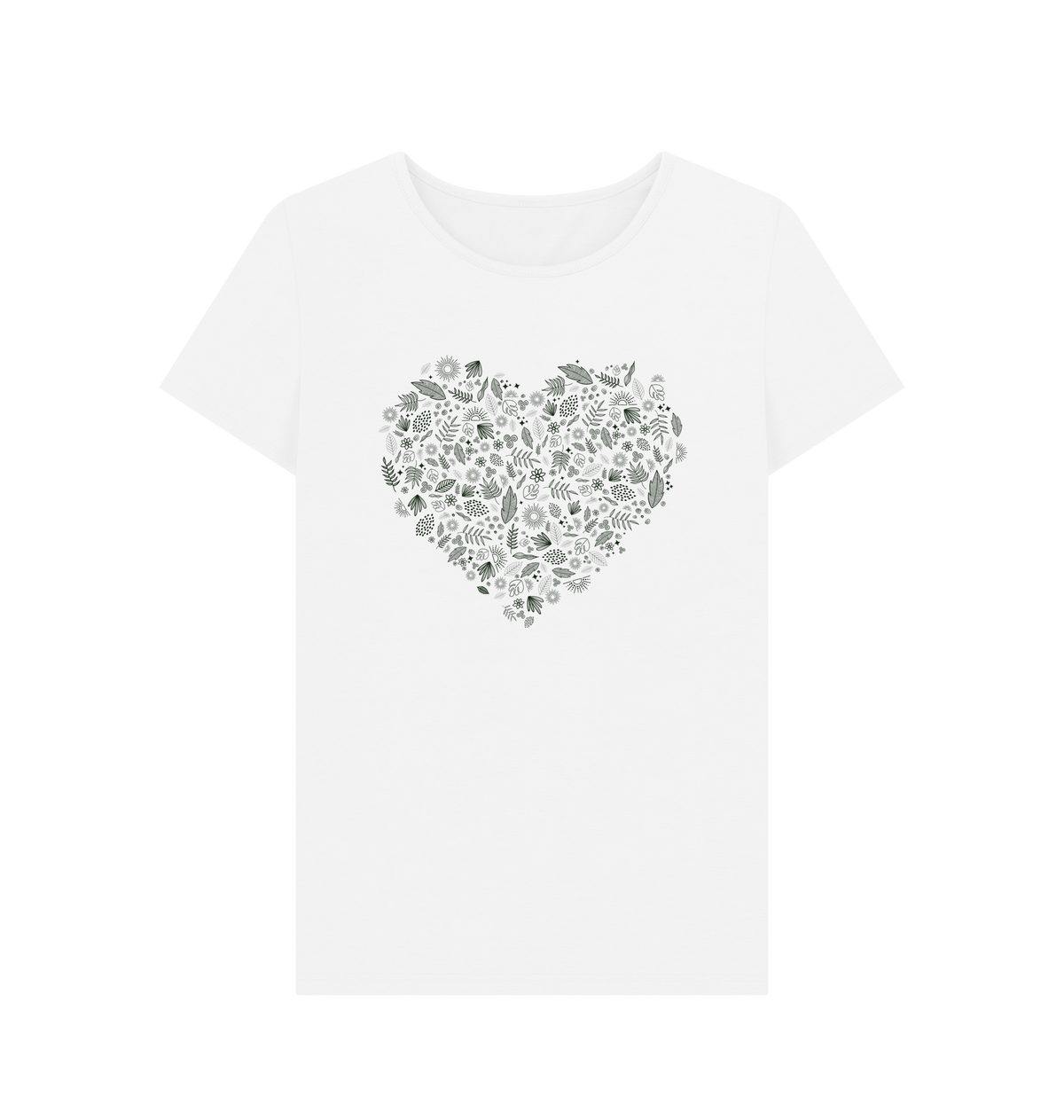 White Printed T-shirt Front