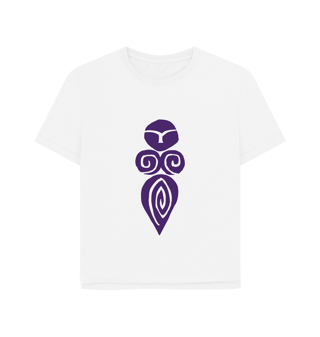 White Printed T-shirt Front