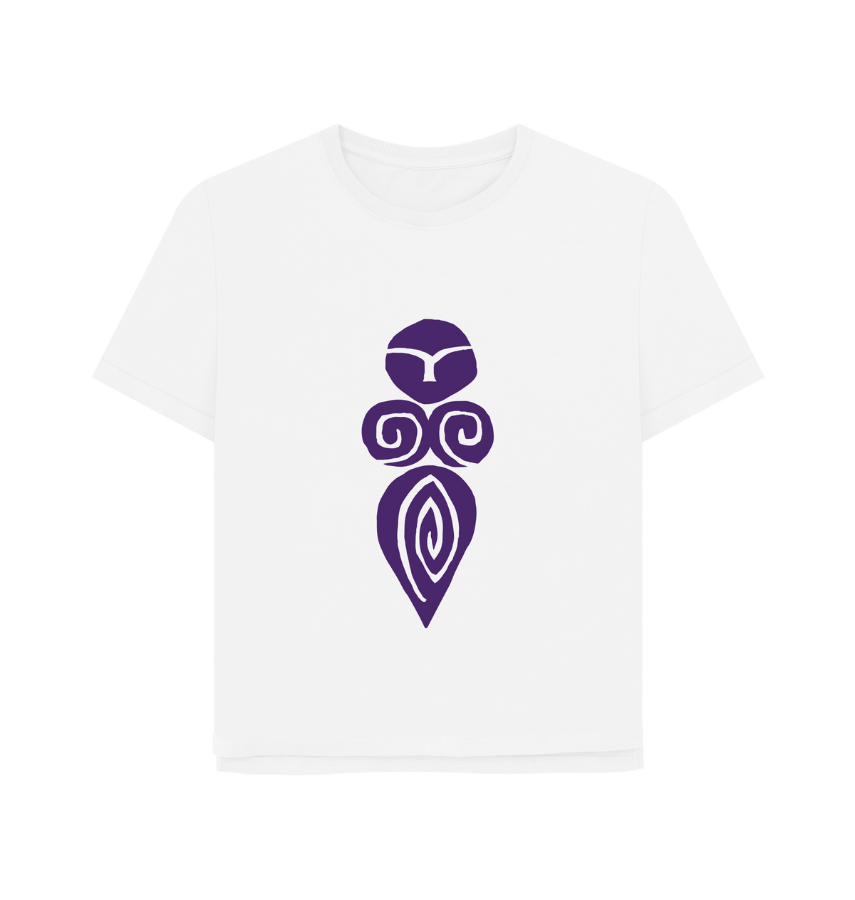 White Printed T-shirt Front