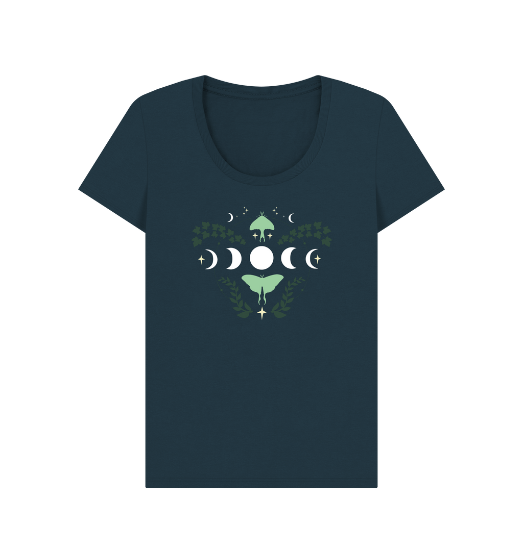 Denim Blue Printed T-shirt Front