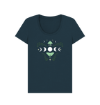 Denim Blue Printed T-shirt Front