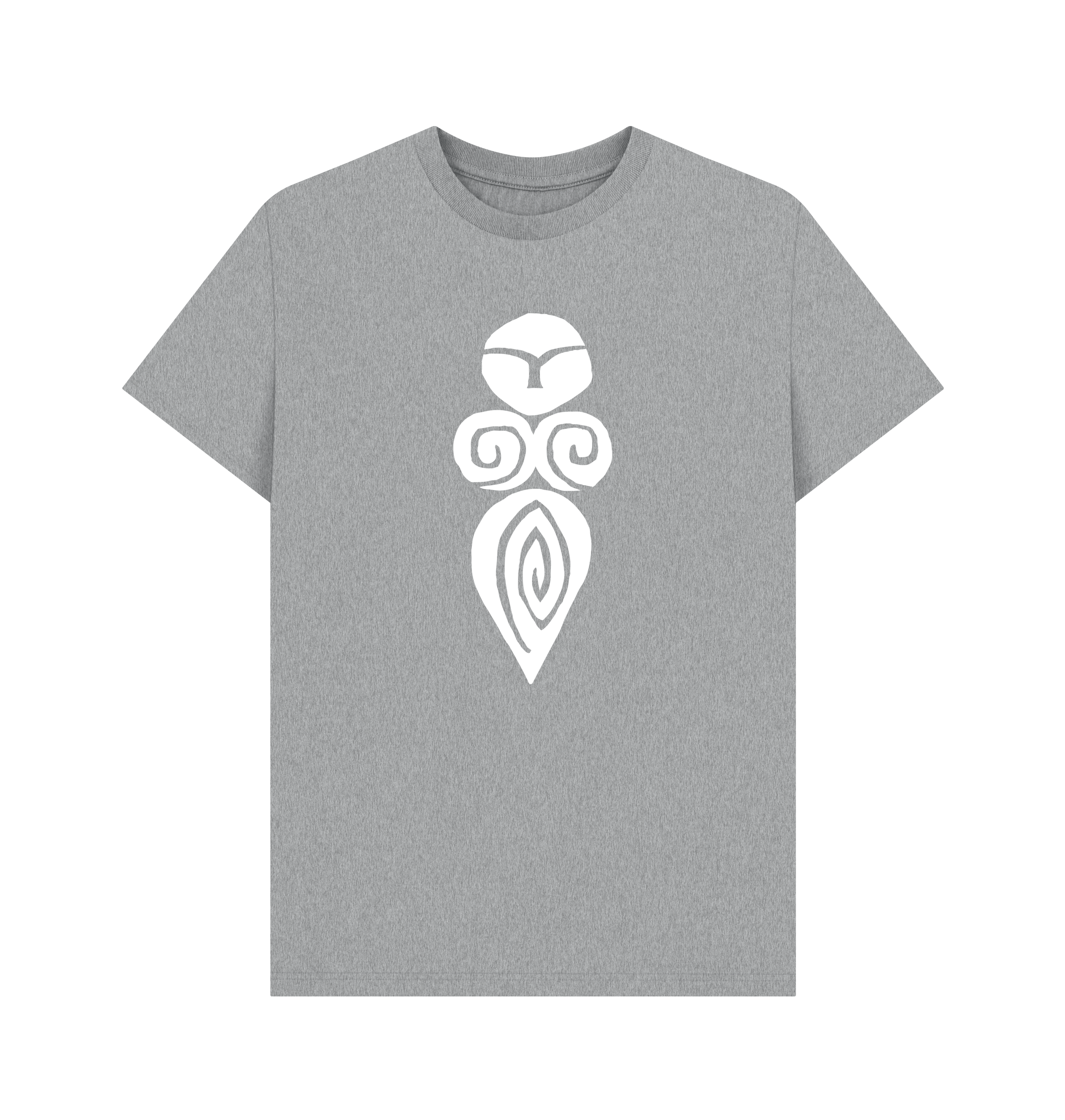 Athletic Grey Printed T-shirt Front