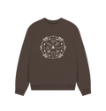 Chocolate Printed Sweater Front