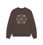 Chocolate Printed Sweater Front