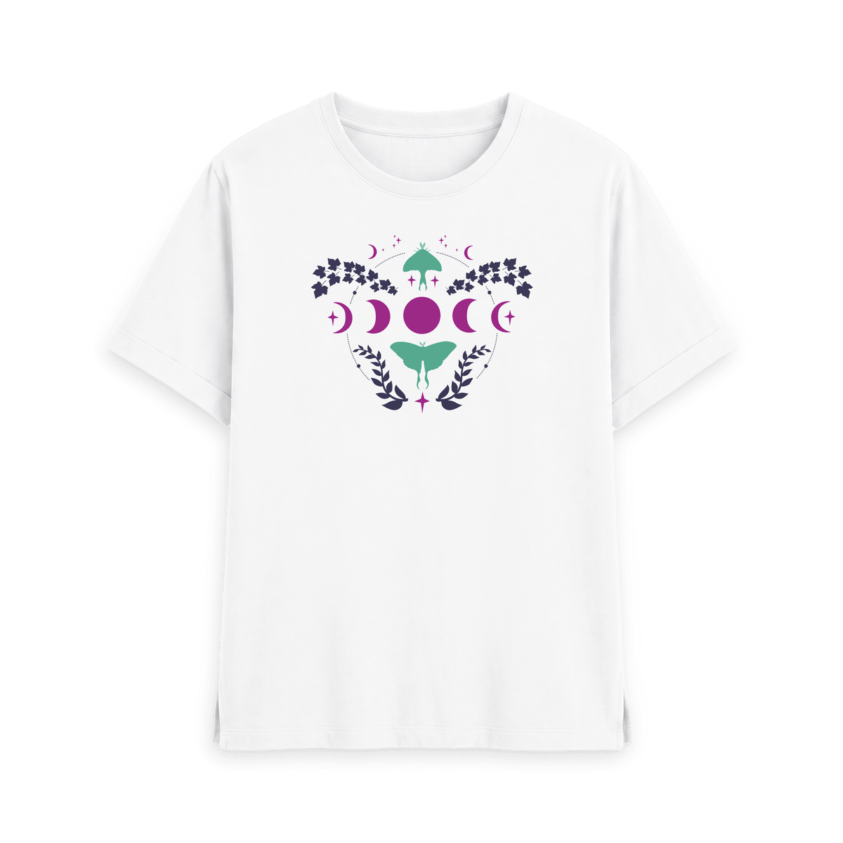 White Printed T-shirt Front