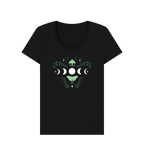 Black Printed T-shirt Front