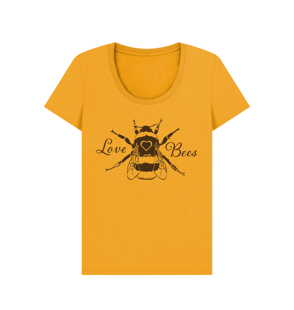 Mustard Printed T-shirt Front