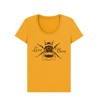 Mustard Printed T-shirt Front