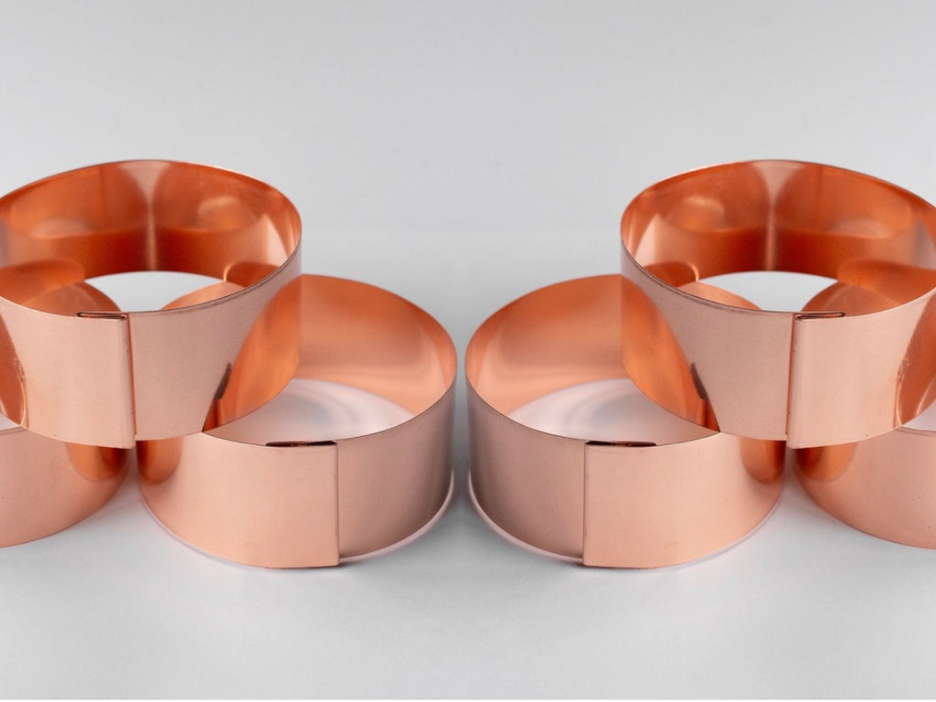 6 x 14cm Copper Plant Ring Bundle