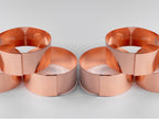 6 x 14cm Copper Plant Ring Bundle