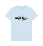 Sky Blue Printed T-shirt Front
