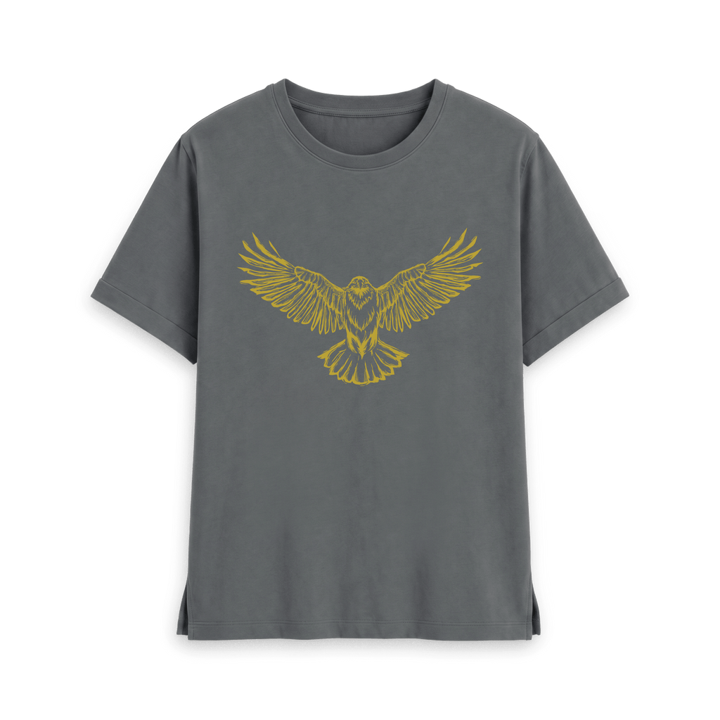 Slate Grey Printed T-shirt Front