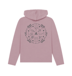 Mauve Printed Hoody Back