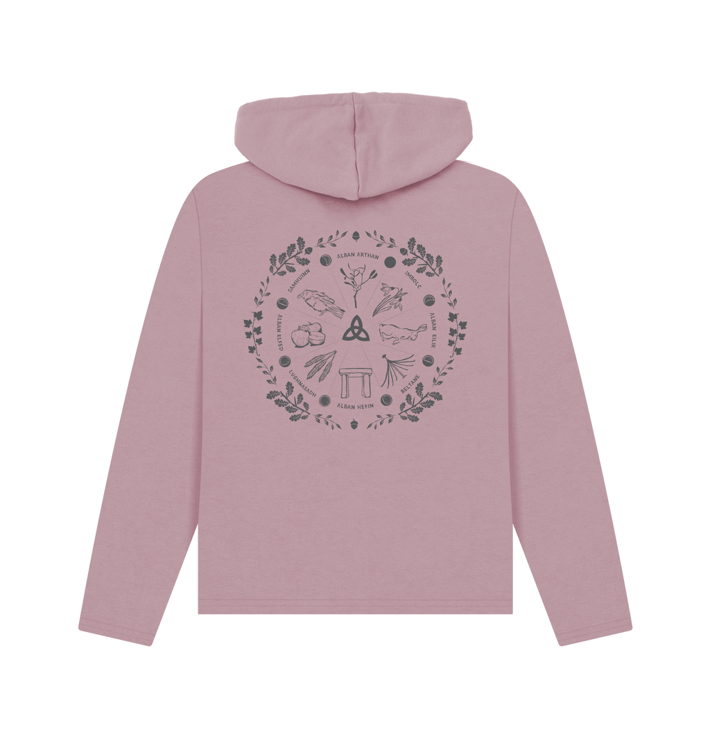 Mauve Printed Hoody Back