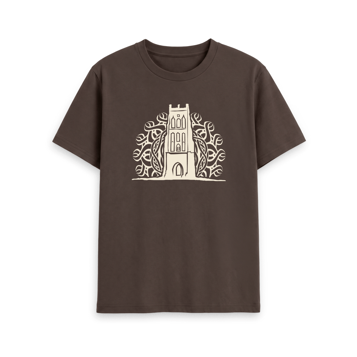 Chocolate Printed T-shirt Front