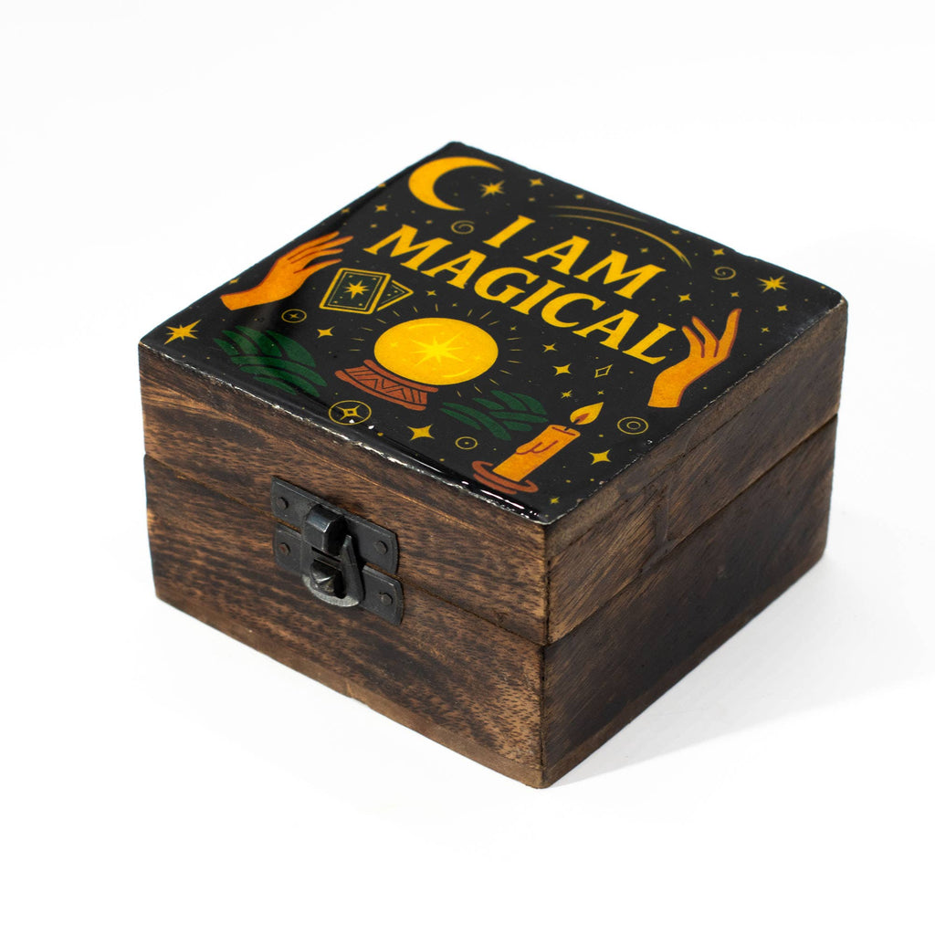 Enamelled Box  - I am Magical - 10x10x6cm