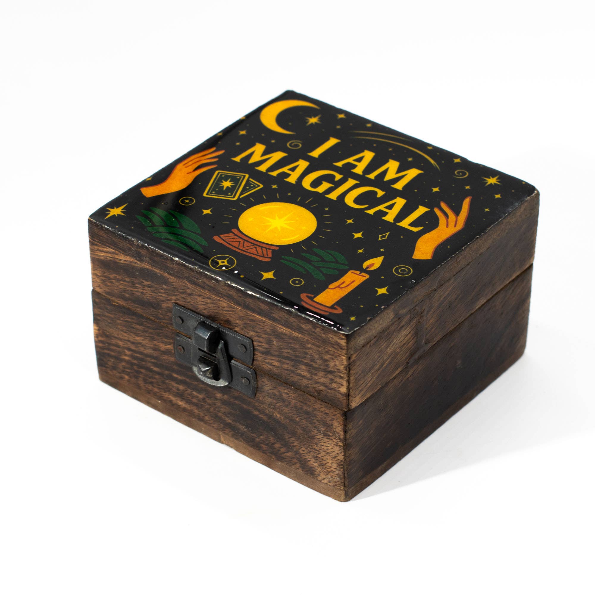 Enamelled Box  - I am Magical - 10x10x6cm