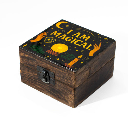 Enamelled Box  - I am Magical - 10x10x6cm