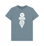 Stone Blue Printed T-shirt Front