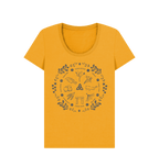 Mustard Printed T-shirt Front