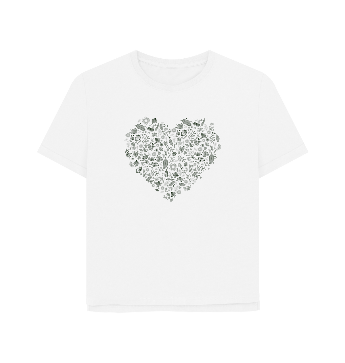 White Printed T-shirt Front