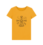 Mustard Printed T-shirt Front