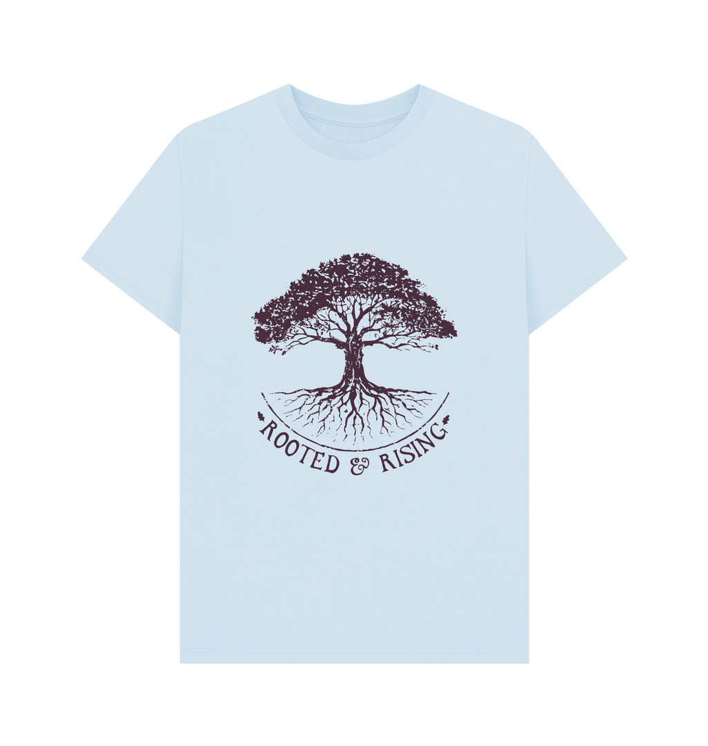 Sky Blue Printed T-shirt Front