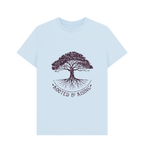 Sky Blue Printed T-shirt Front