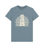 Stone Blue Printed T-shirt Front