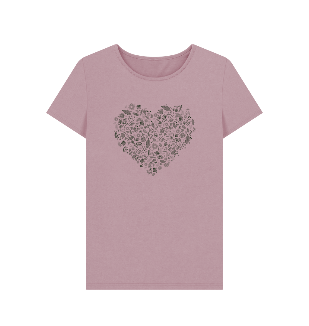 Mauve Printed T-shirt Front