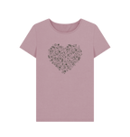 Mauve Printed T-shirt Front