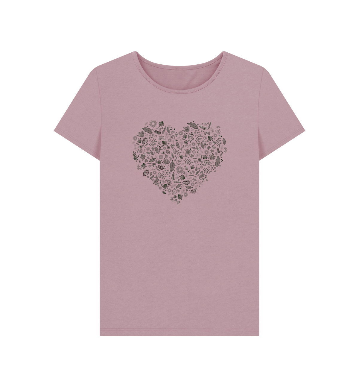 Mauve Printed T-shirt Front