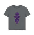 Slate Grey Printed T-shirt Front