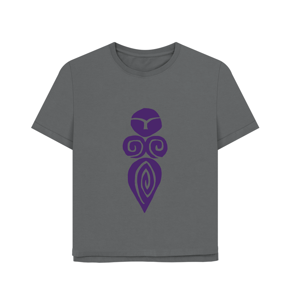 Slate Grey Printed T-shirt Front