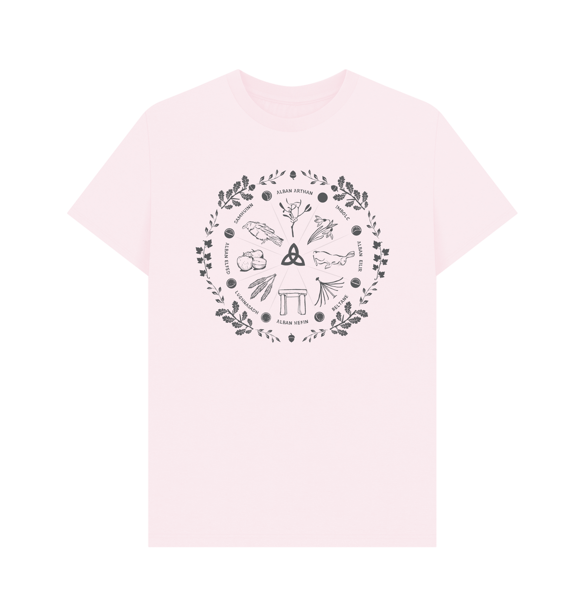 Pink Printed T-shirt Front